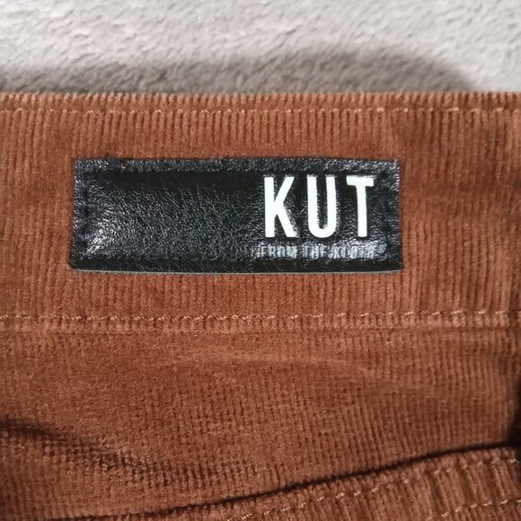 Kut From the Kloth Corduroy Pant Women 34x29, Tag 12 Mia Toothpick Skinny Brown - Picture 10 of 13